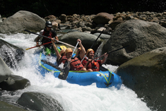 rafting at naranjo river by David Berkowitz